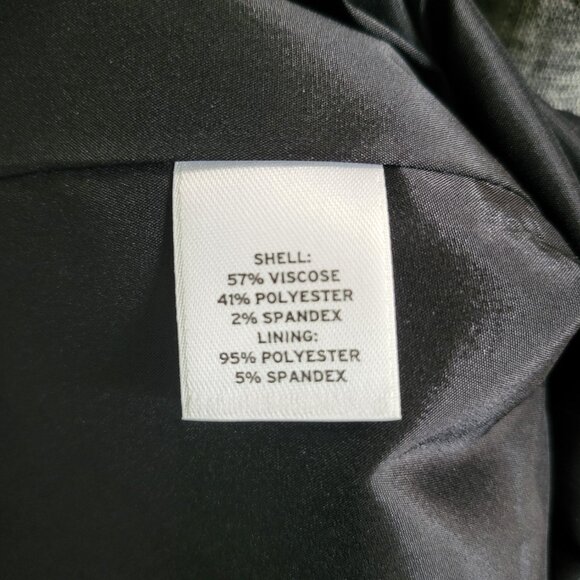 Halogen 3 Button Womens Blazer Gray Black Plus Size 18W Career Workwear Business - Picture 7 of 7